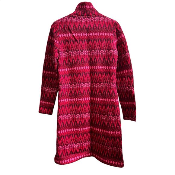 Vintage Iceland Jersey Modeller Pure New Wool Geometric Pattern Sweater Dress M - Picture 5 of 14